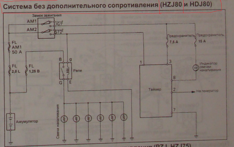 Схема реле накала свечей мерседес 124