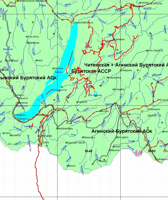 Агинское спутниковая карта