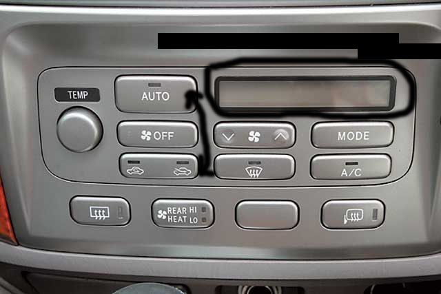 Lexus самодиагностика климат контроля