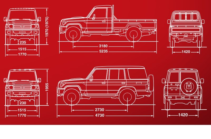 Land cruiser 70 схема