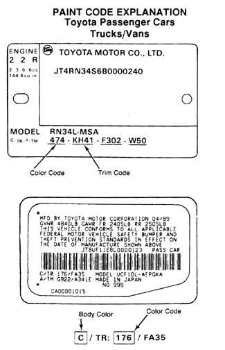 Как узнать номер тойота. Код краски на Тойота рав 4 2014 года. Код краски Toyota rav4. Код краски Тойота рав 4 2007 год. Код краски Toyota rav4 xa20 табличка.