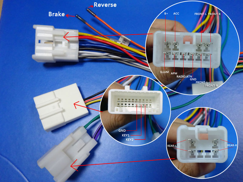 распиновка автомагнитолы тойота