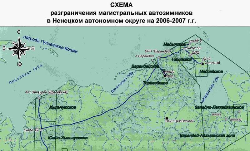 Карта варандей подробная смотреть